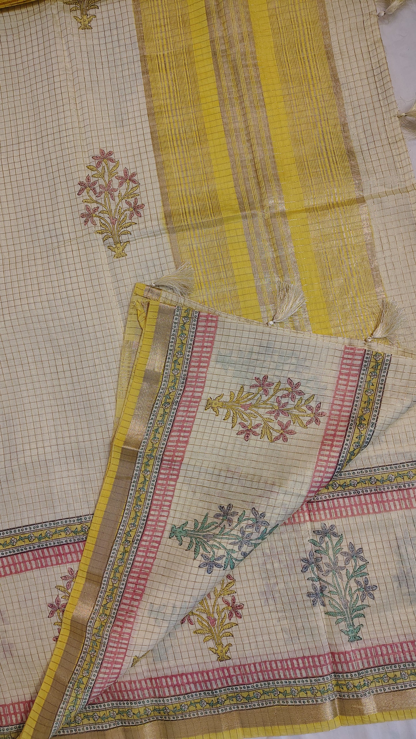 Soft yellow Viscose cotton