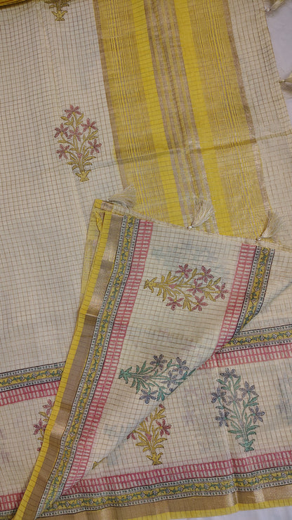 Soft yellow Viscose cotton