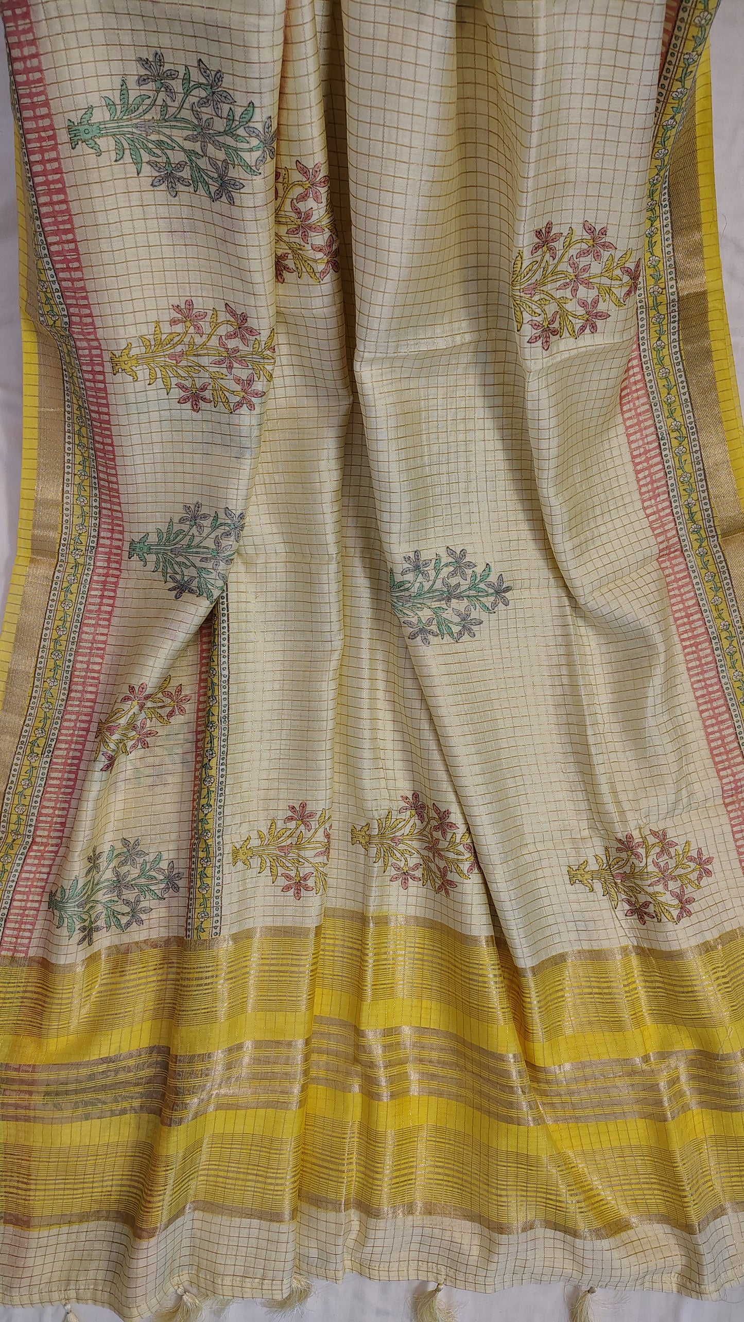 Soft yellow Viscose cotton