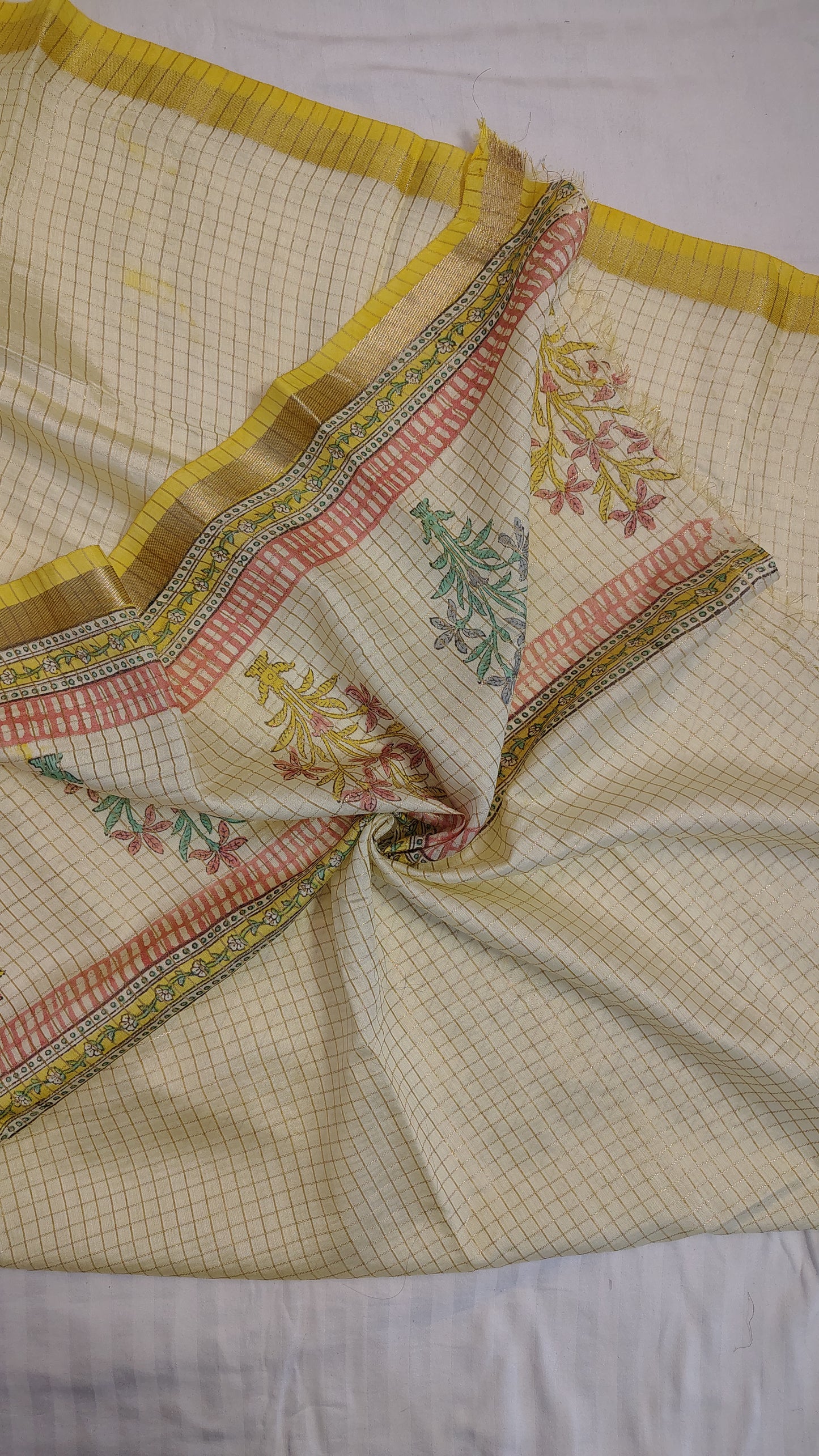 Soft yellow Viscose cotton