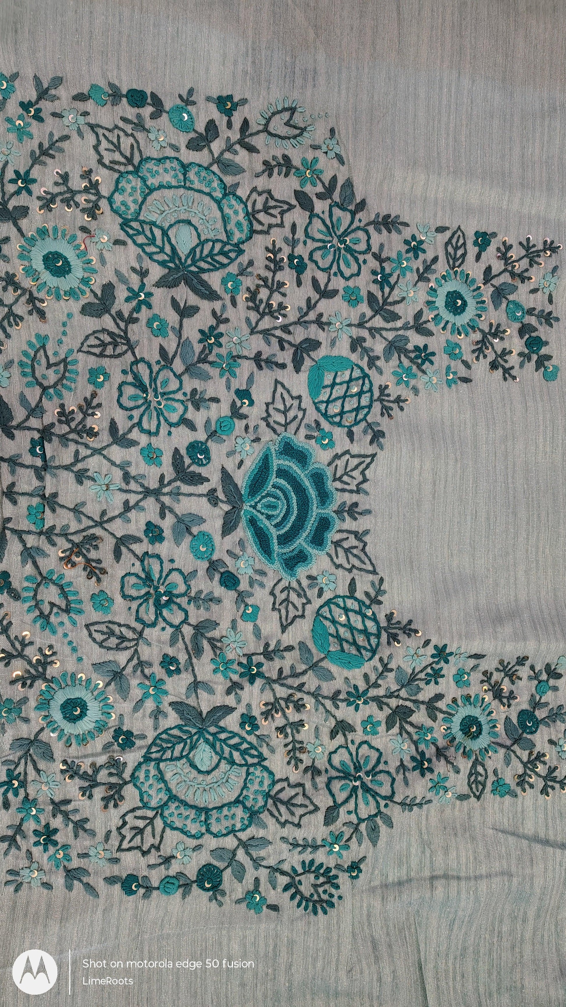 JUTE SILK - SKY BLUE, FULL VIEW 3