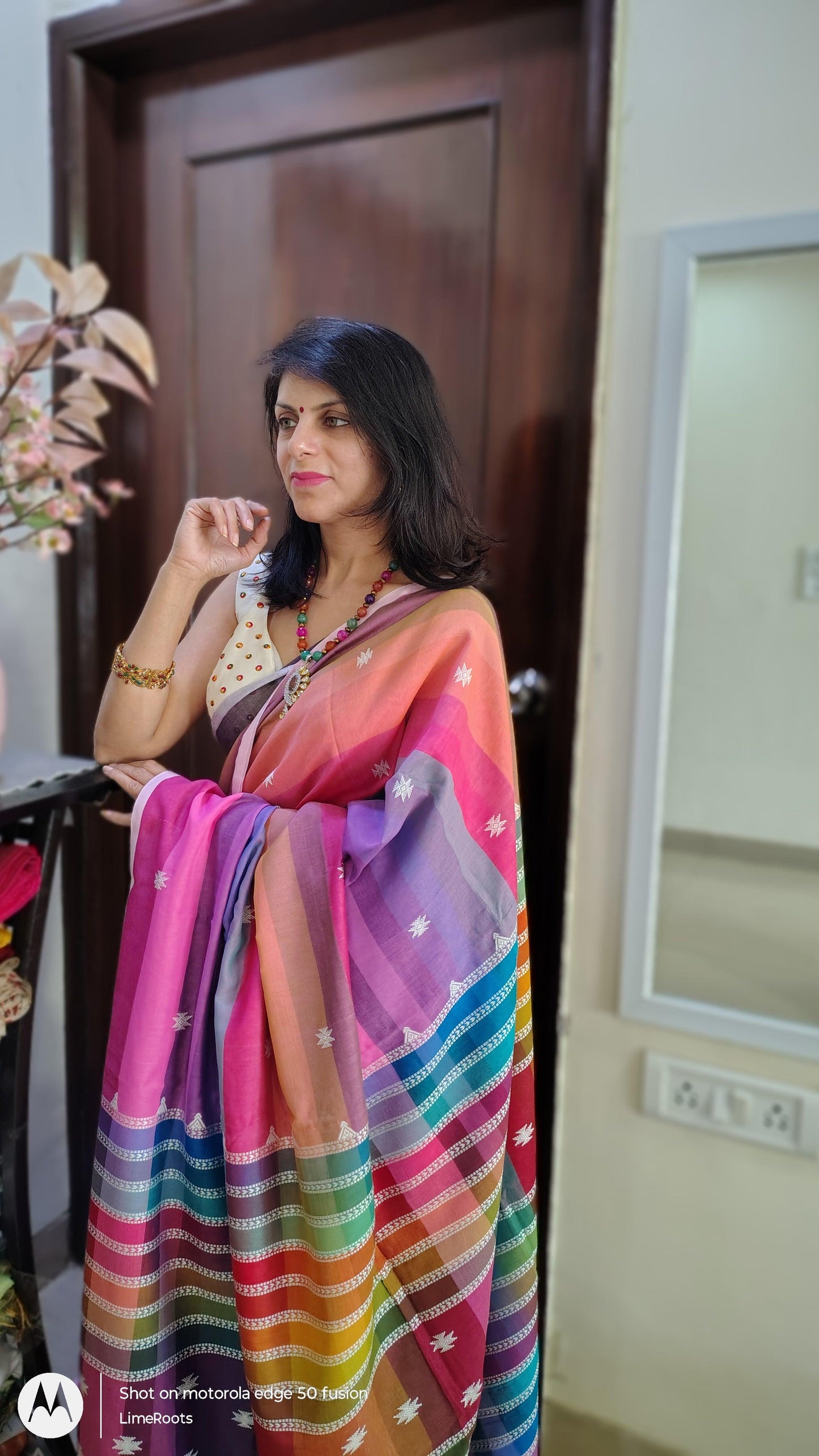 BHUJODI MULTICOLOR  PINK- FULL