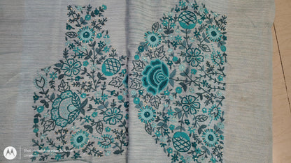 JUTE SILK - SKY BLUE,  DESIGN VIEW